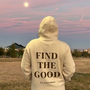 "Find the Good" Heavyweight Hoodie (Cream)